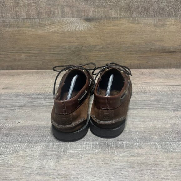 Sperry Brown Suede/Leather Boat Shoes Men's Size 13 - Picture 3 of 7
